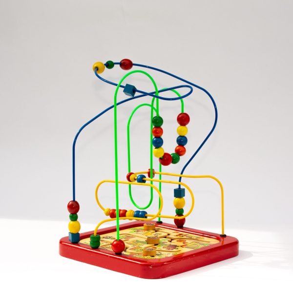 Wooden Bead Activity Toy Roller Coaster Maze - Image 2